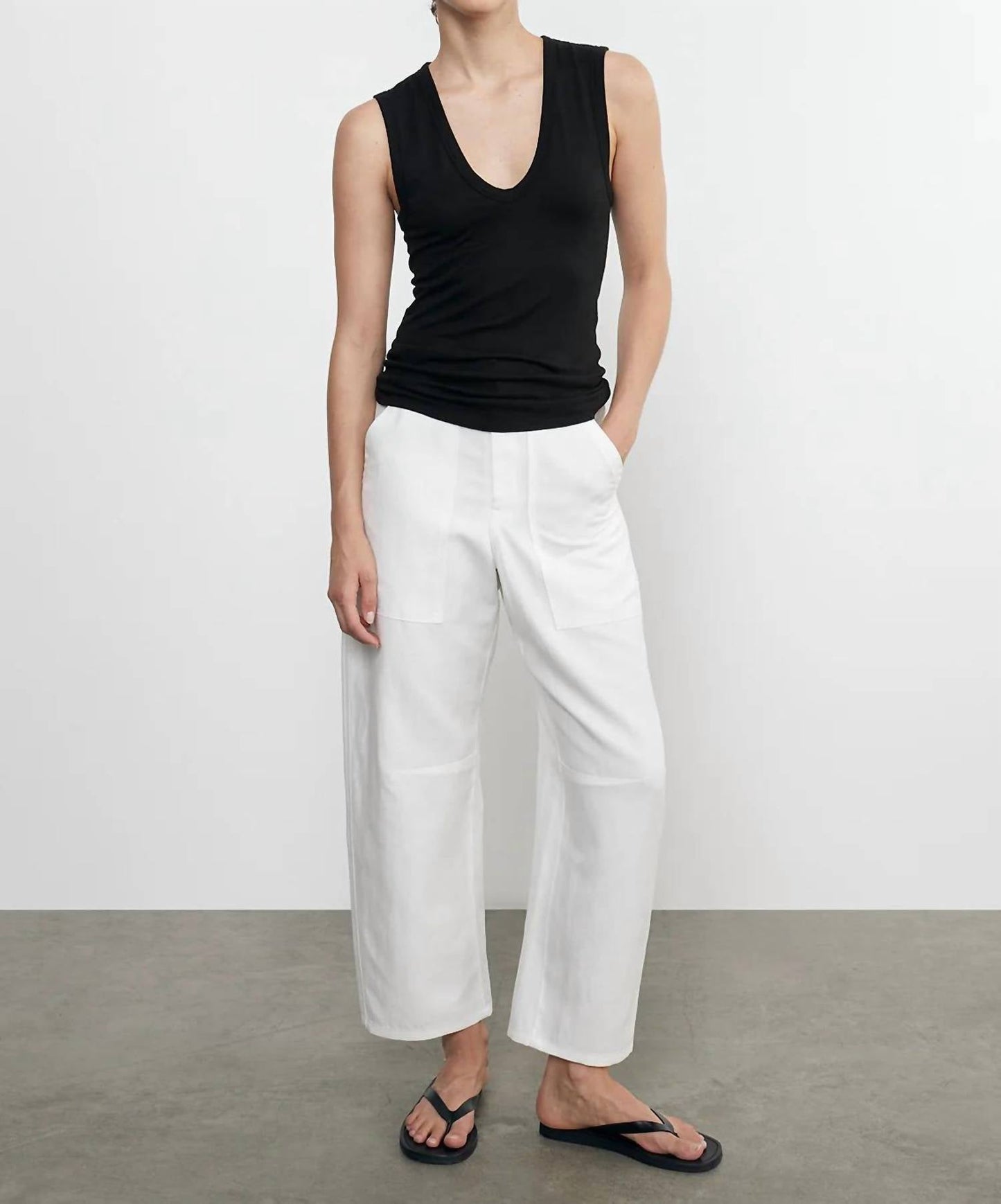 Enza Costa - Twill Work Straight Leg Pants
