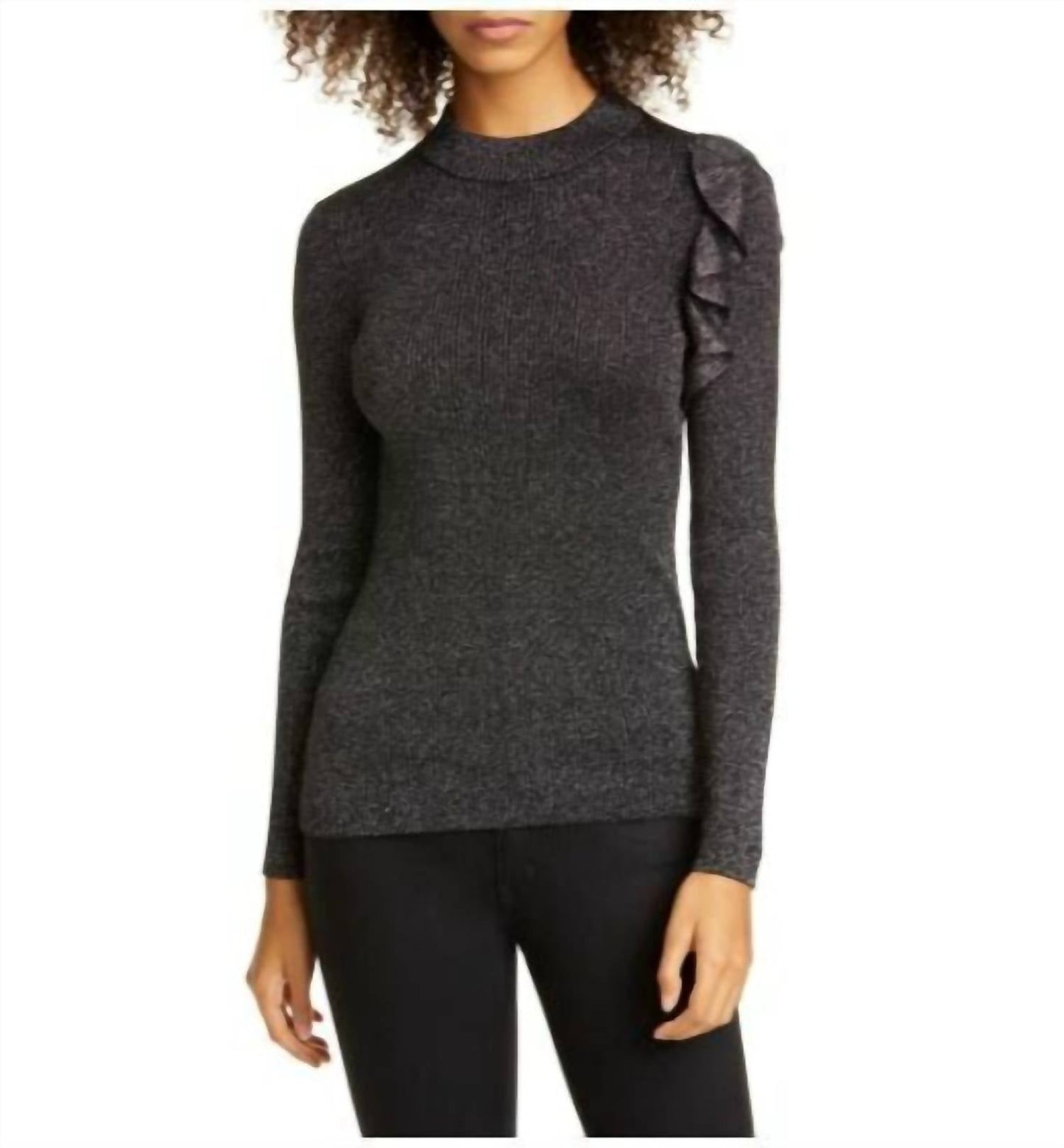 Ted Baker - Addale Rib Knit Ruffle Sweater