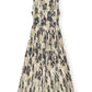 Ganni - Printed Pleats Smock Midi Straps Dress