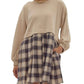Entro - Plaid Twofer Dress