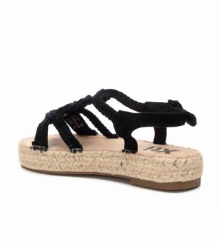 Xti - Women's Crossed Macrame Sandals
