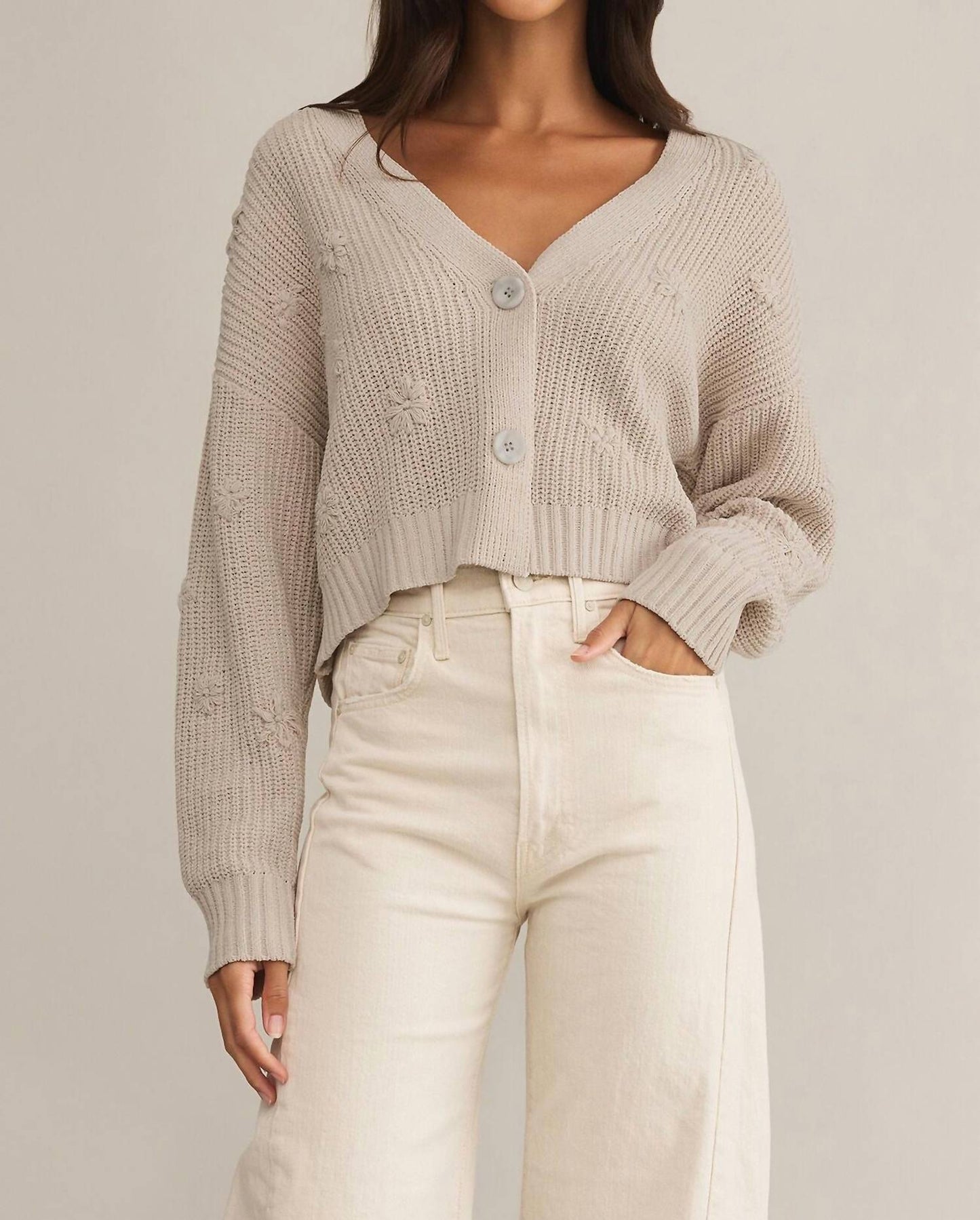 Z Supply - Fleur Cropped V-neck Cardigan