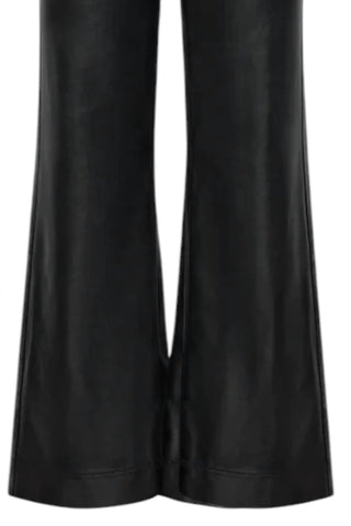 Frnch - Women's Faux Leather Bootcut Pants