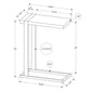 Accent Table, C-Shaped, Contemporary & Modern Stylish Design