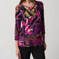 Joseph Ribkoff - CRISS-CROSS V NECK TOP