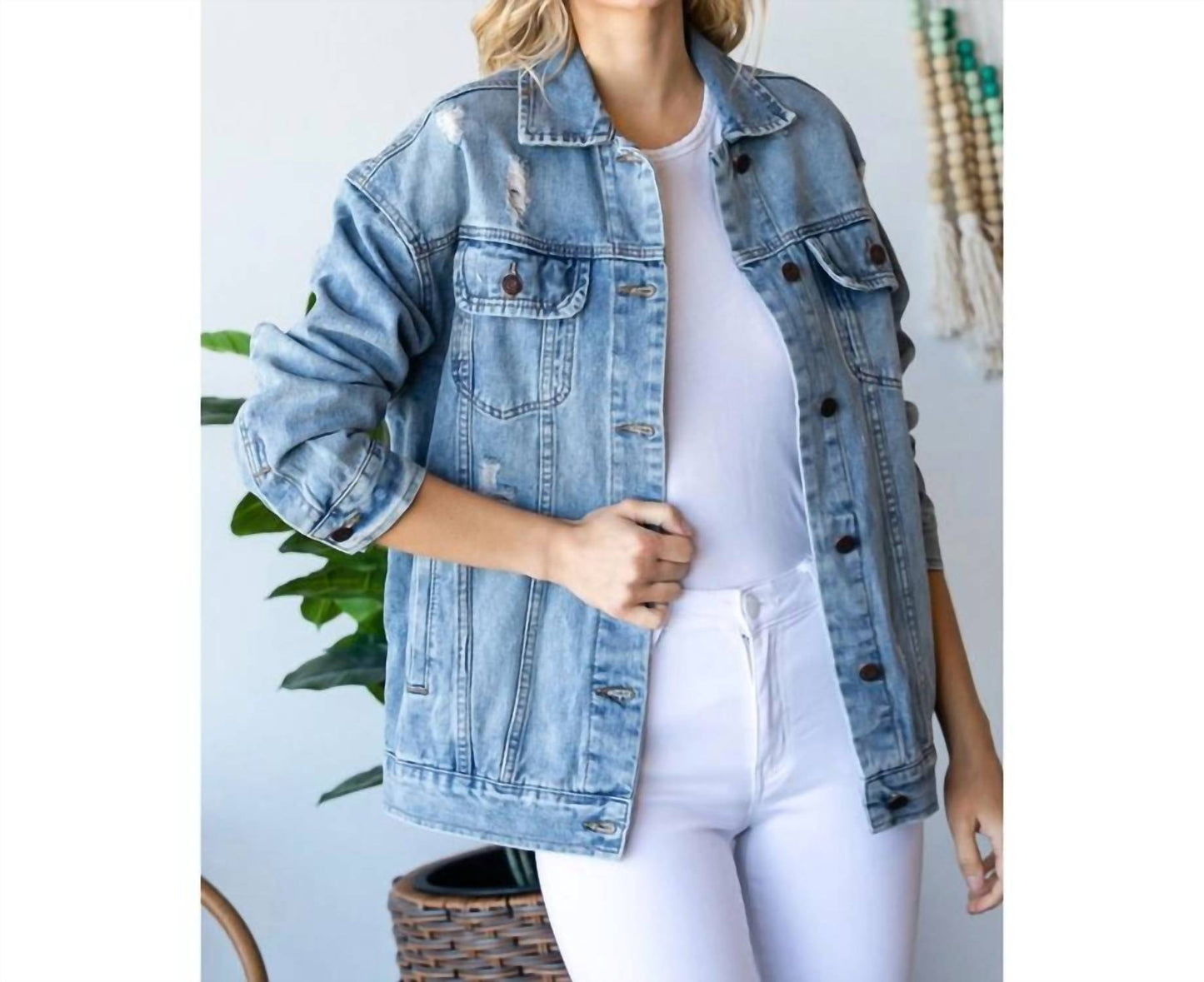 Vervet By Flying Monkey - Jacket Curvy Distressed