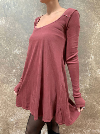 Tough Luv - Vintage Acid Mineral Wash Fit & Flare Dress