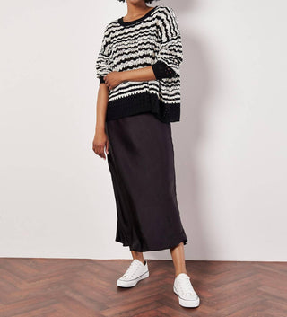 Apricot - Skyline Stripe Sweater