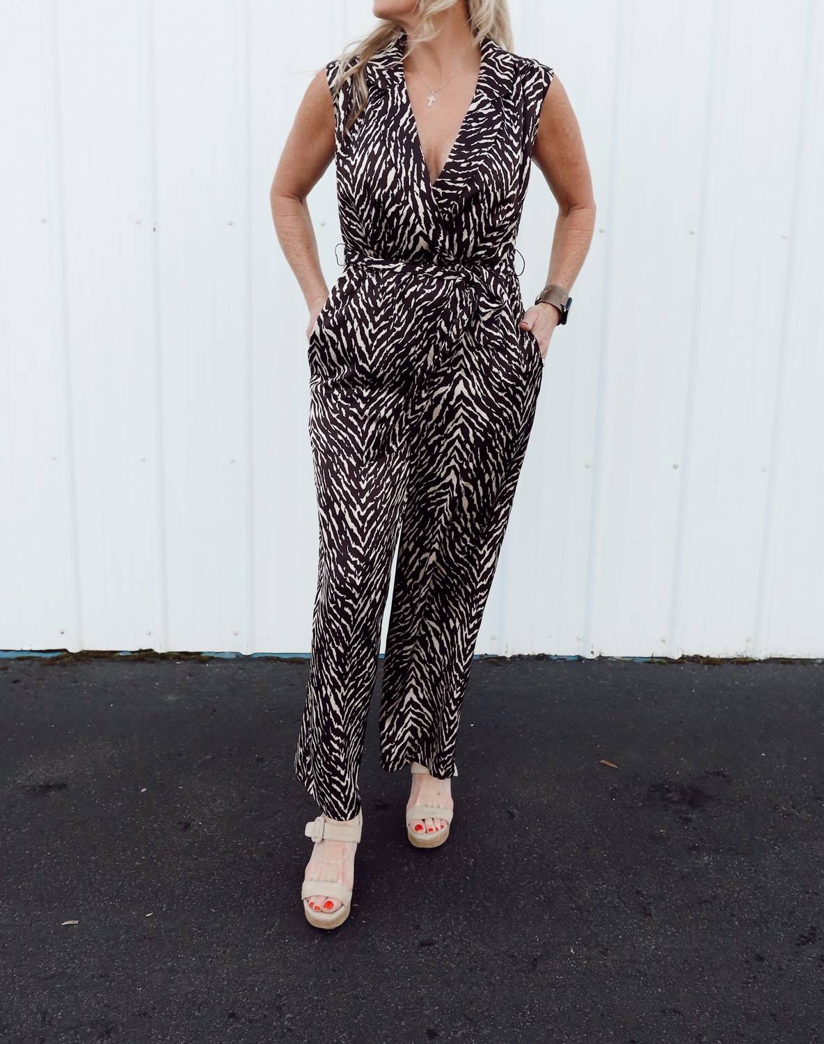 Dress Forum - Untamed Sleeveless Shirt Jumpsuit