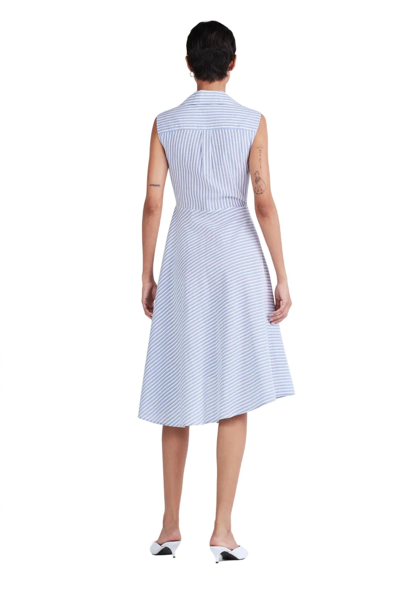 Derek Lam 10 Crosby - Smith Sleeveless Shirt Dress