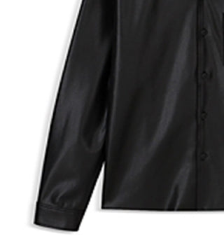 Nanushka Men's Duco Long Sleeve Camp Shirt Black Size Small