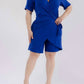 Karen T Design - Modern Wrap Romper With Tie Waist