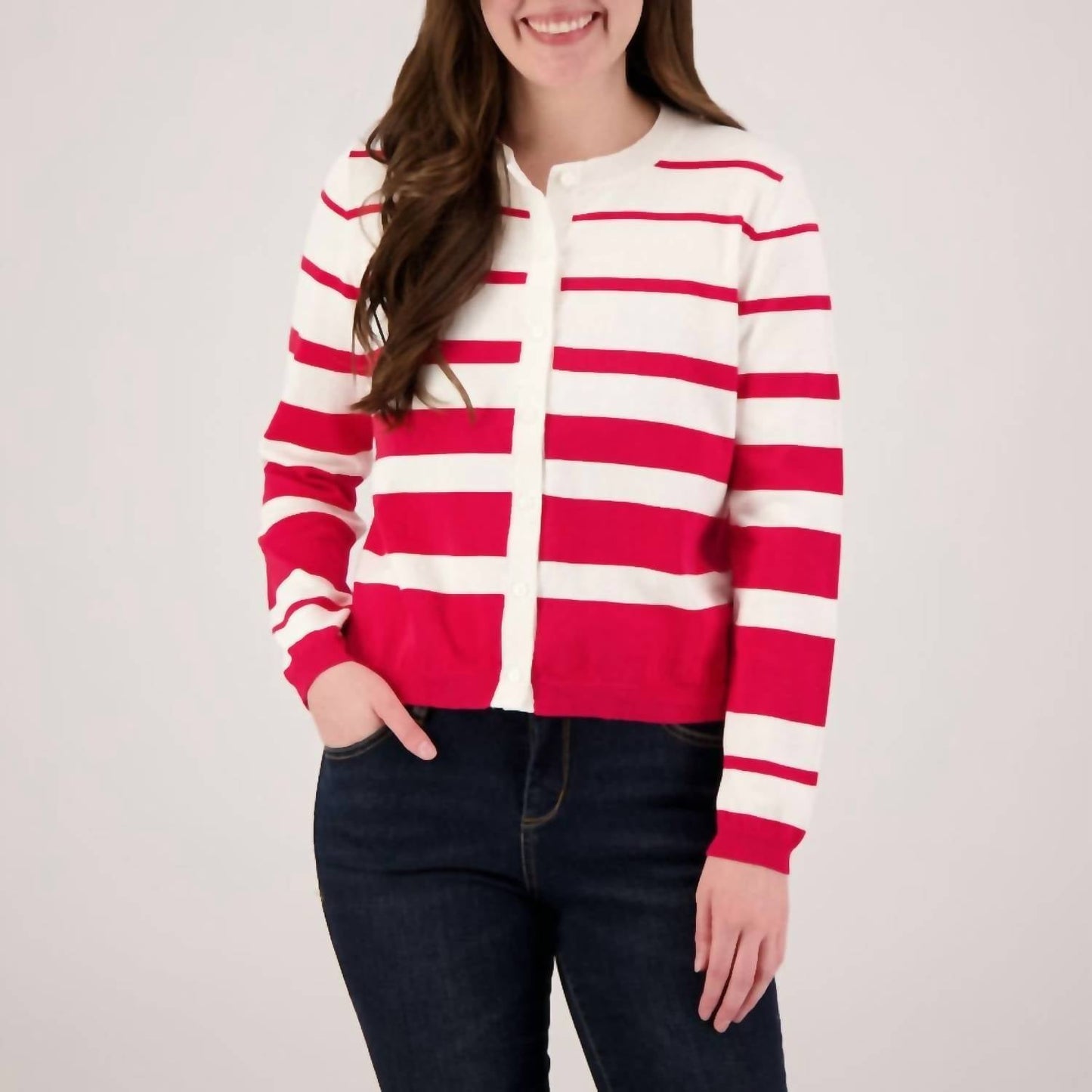 Elliott Lauren - Women's Stripped Cardigan