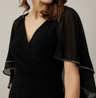 Joseph Ribkoff - Chiffon Cape Dress