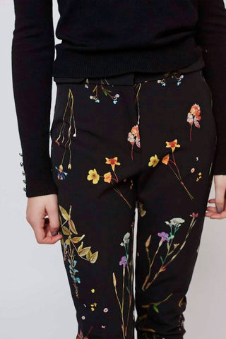 Topshop - Floral Print Slim Pants