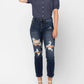 Judy Blue - Mid Rise Crop Leg Straight Jean
