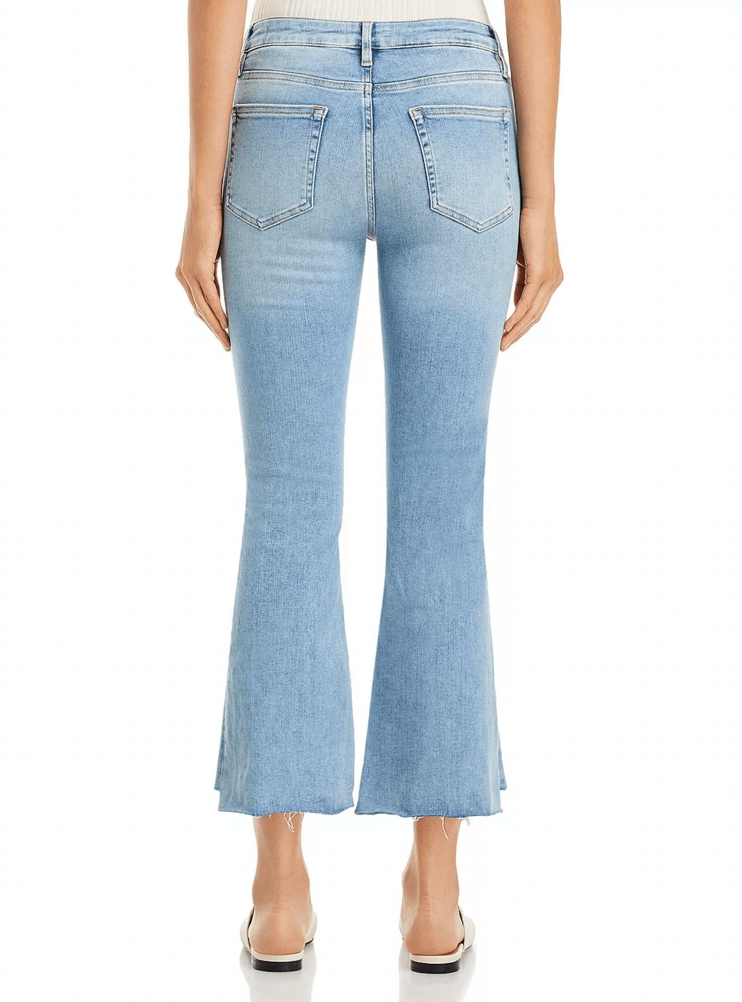 Frame - Le Crop Mini Boot Step Fray Jean