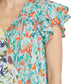 Entro - Mixed Print Surplice Top