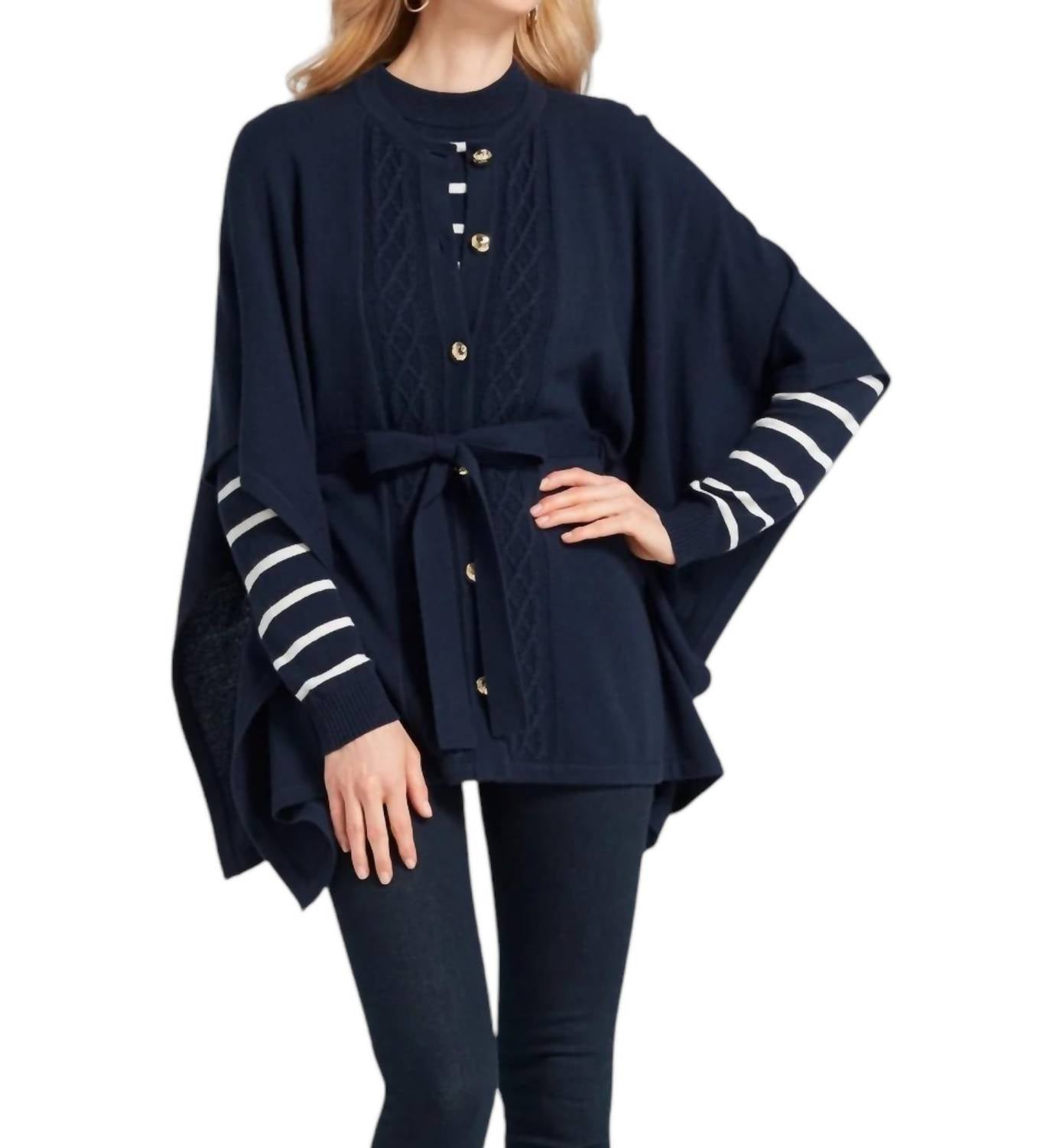 Draper James - Cable Knit Sweater Cape
