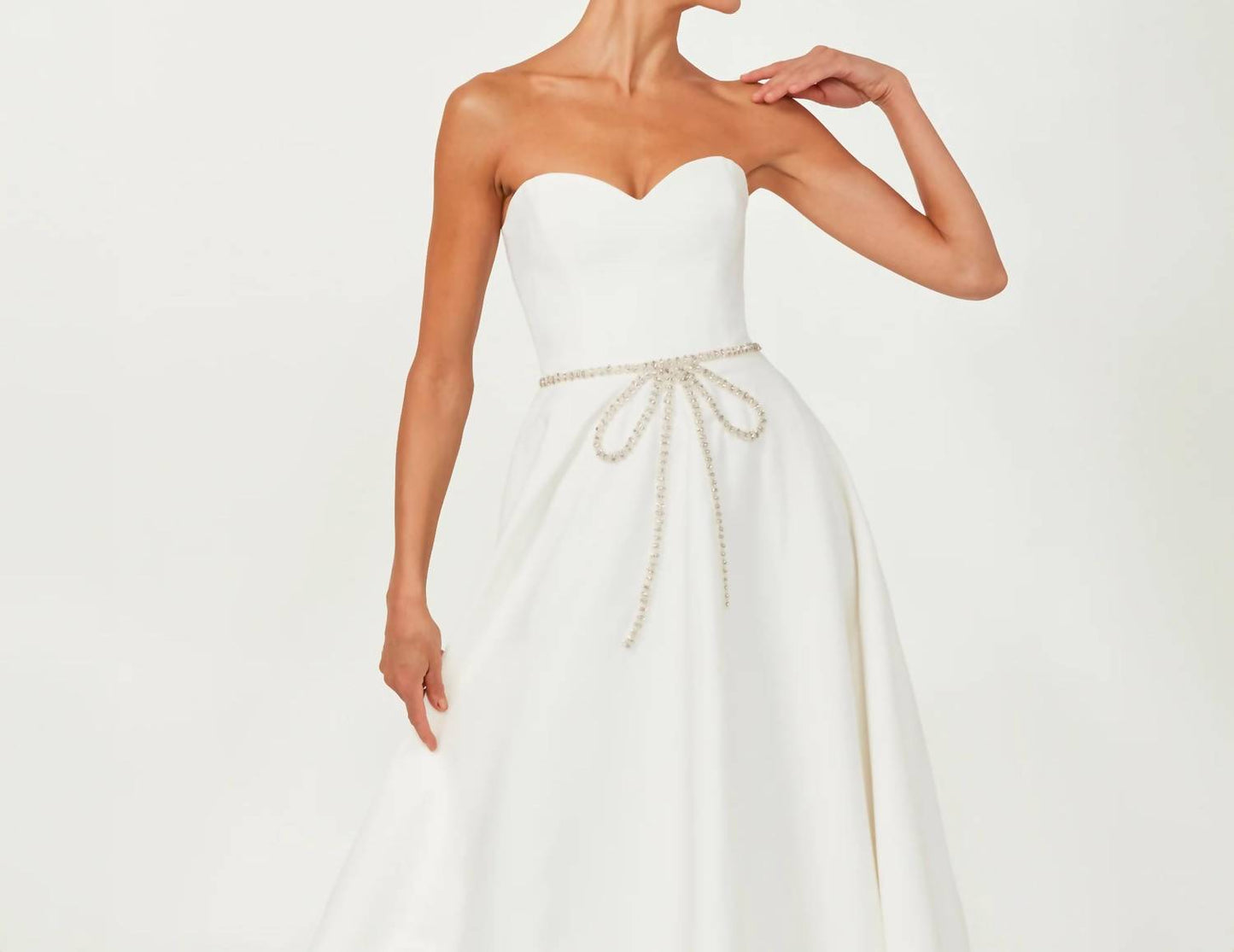 Helsi - Grace Sweetheart Strapless Crystal Bow Ball Gown