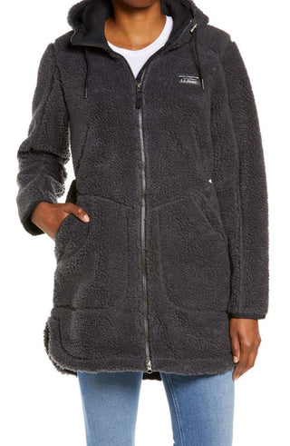 LLBean Mountain Windproof Fleece Coat - Alloy Gray