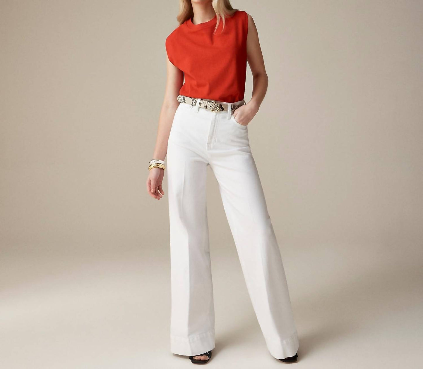 J.Crew - Wide-leg Denim Trouser