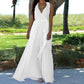 Fatuov - Women's Sleeveless V-neck Maxi Dress
