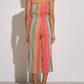 Elan - Neon Multi Strapless Jumper