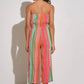 Elan - Neon Multi Strapless Jumper