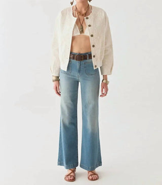 Maison Hotel - Boticcelli Vrew Neck Button Down Jacket