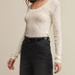 Z Supply - Tibi Lace Mesh Sweater