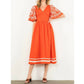 Thml - Embroidered Flutter Sleeve Dress