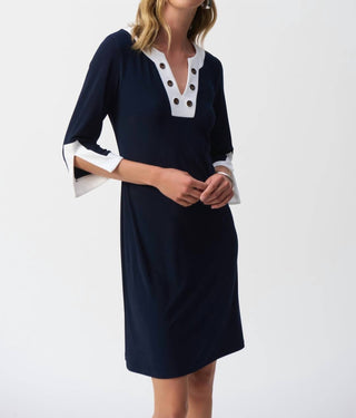 Joseph Ribkoff - Colour Block Knee Length Dress