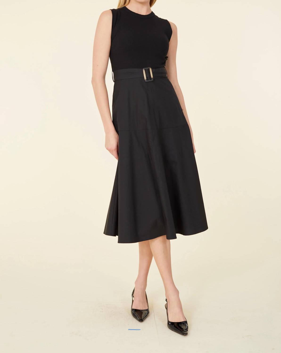 Dolce Cabo - Ribbed Knit Sleeveless Midi Dress