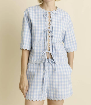 Aureum - Gingham Top