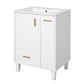 Bathroom Vanity With Sink, Deep Drawer, Door Shelf, 2 Tier Basket