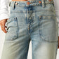 Free People - Palmer Wide-leg Cuffed Jeans