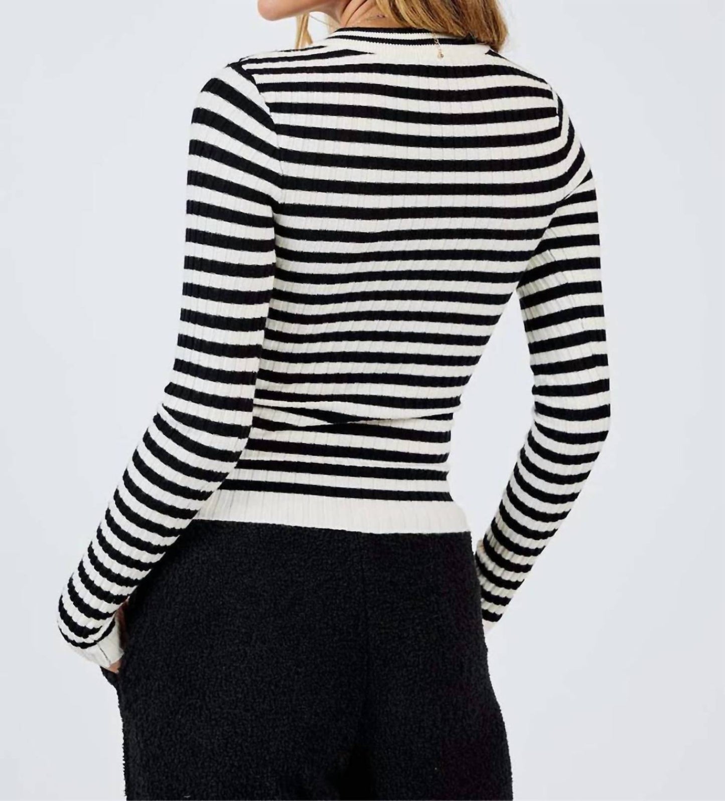 Sadie & Sage - Striped Crewneck Sweater