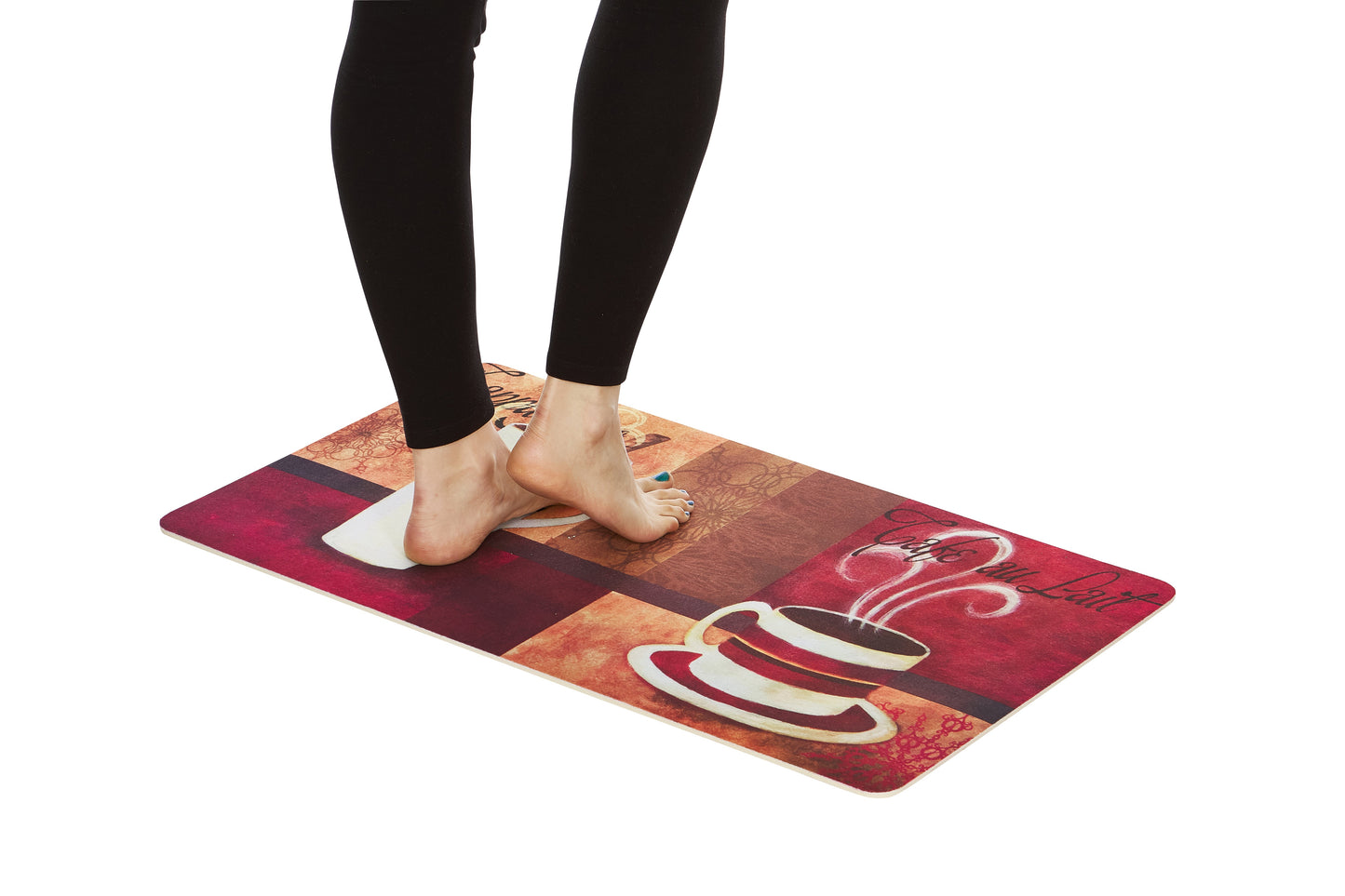 2-Pack Premium Comfort Kitchen Mats (Cafe Moderno Dahlia)