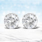 14K White Gold 5/8 Cttw Round Brilliant-Cut Lab Grown Diamond Classic 4-Prong Push back Stud Earrings (F-G Color, VS1-VS2 Clarity)