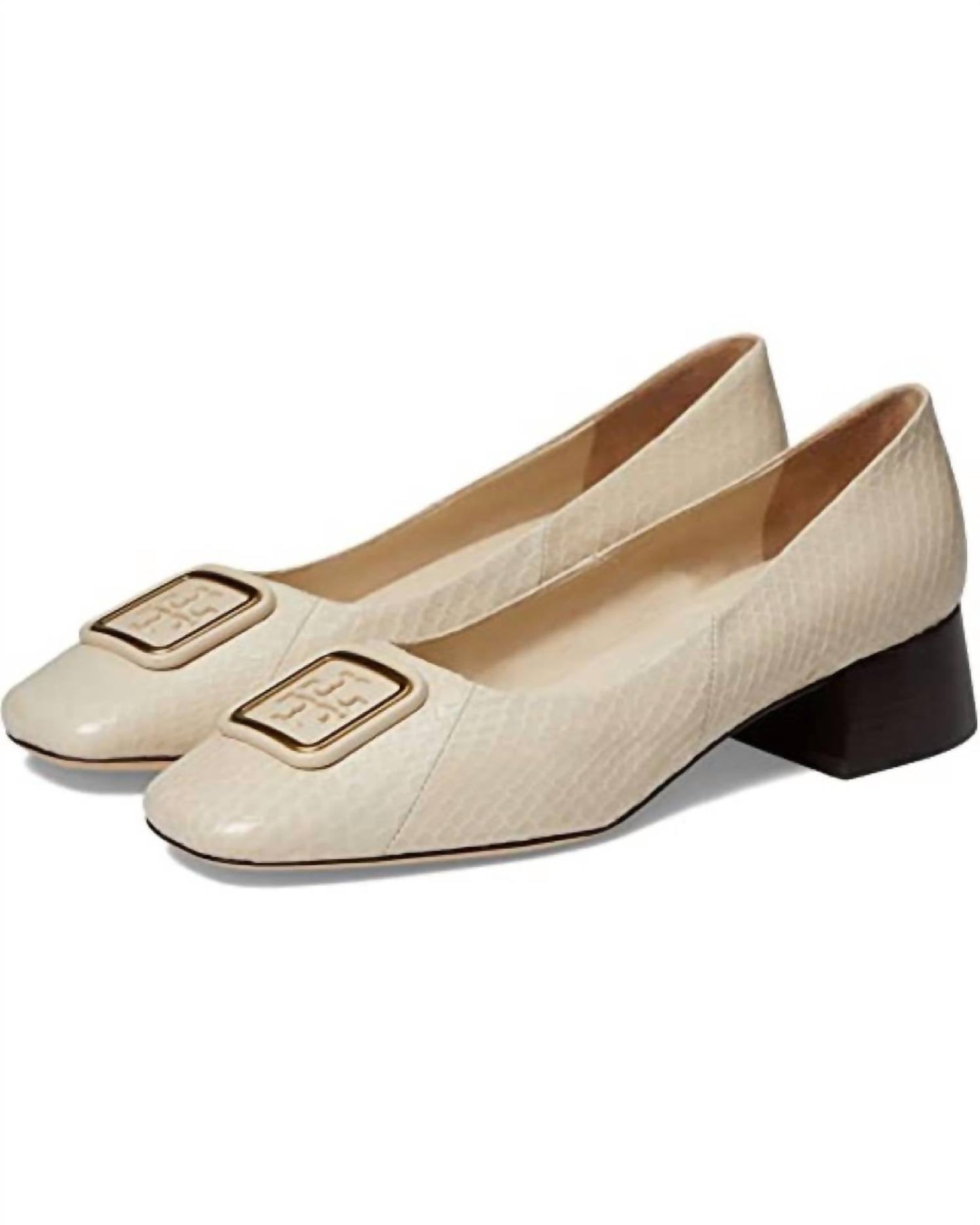 Tory Burch - Women Footwear Georgia Block Heel Leather Pump Shoes