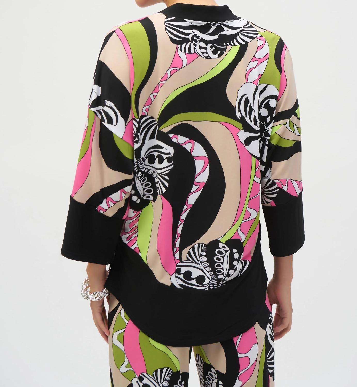 Joseph Ribkoff - Retro Quarter Sleeve Tunic Top