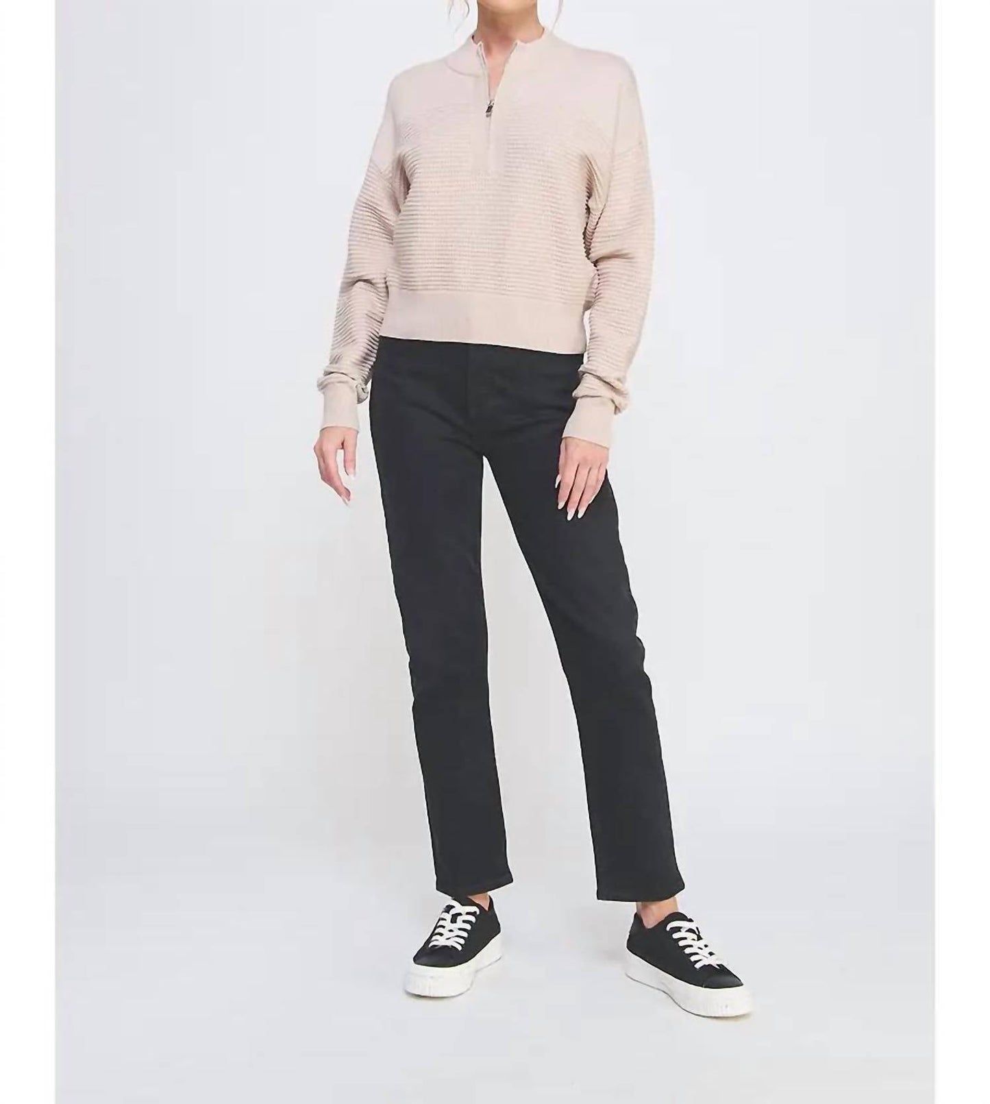 Allie Rose - Dolman Half Zip Pullover