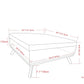 Owen XL Square Coffee Table Storage Ottoman - Distressed Saddle Brown
