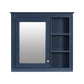 Wall Mounted Medicine Cabinet With Mirror and 3 Open Shelves