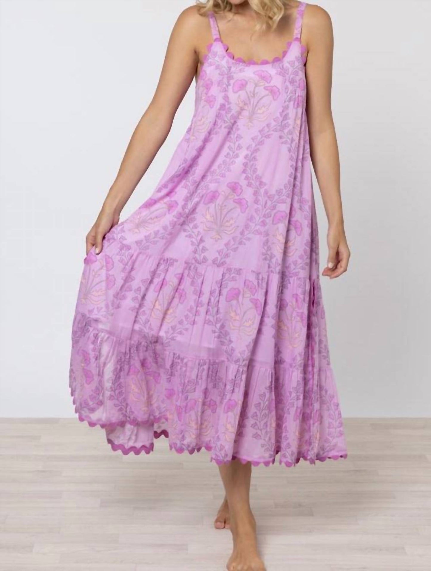 Juliet Dunn - Swing Tiered Midi Dress