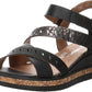Remonte - Women's Wedge Heel Leather Sandals