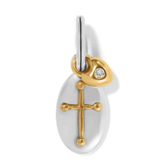 Brighton - Faithful Two Tone Cross Charm