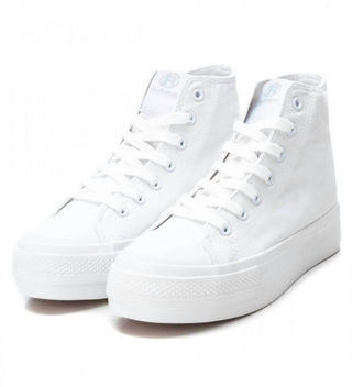 Xti - WOMEN'S CANVAS HIGH-TOP SNEAKERS