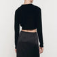 Enza Costa - Cropped V-neck Cardigan
